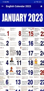 Calendar 2023 with Holidays screenshot 1