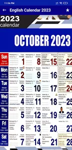 Calendar 2023 with Holidays screenshot 3