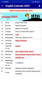 Calendar 2023 with Holidays screenshot 7