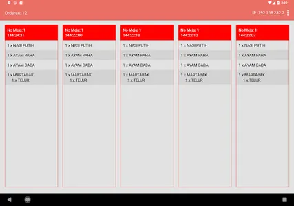 iPOS v5 KDS screenshot 1