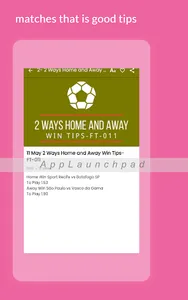 2 Way Home/Away Win Tip FT-011 screenshot 10