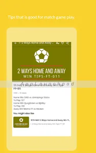 2 Way Home/Away Win Tip FT-011 screenshot 11