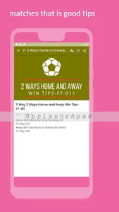 2 Way Home/Away Win Tip FT-011 screenshot 4