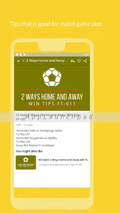2 Way Home/Away Win Tip FT-011 screenshot 5