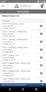 HomeCU Mobile Banking Demo screenshot 1