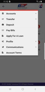 Middle TN FCU Mobile Banking screenshot 2