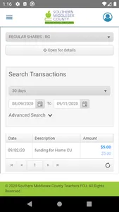 SMCTFCU Mobile Banking screenshot 2