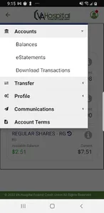 VAHFCU Mobile Banking screenshot 2