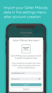 Salter MiBody screenshot 2