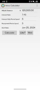 Heloc Calculator screenshot 1