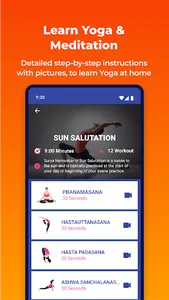 Daily Yoga Workout+Meditation screenshot 23