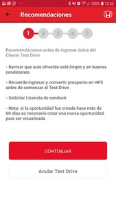 Test Drive para Honda Chile screenshot 3