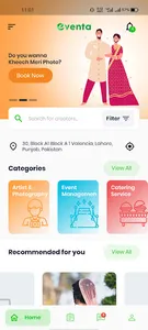 Eventa – Hire a Photographer o screenshot 0