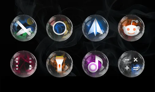 Smoke & Glass Icon Pack screenshot 4