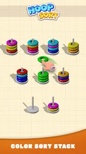Hoop Sort - Color Ring Puzzle screenshot 3