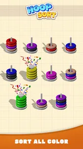 Hoop Sort - Color Ring Puzzle screenshot 9