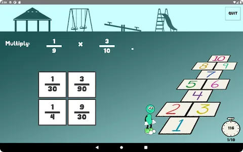 Hopscotch - Multiply Fractions screenshot 13