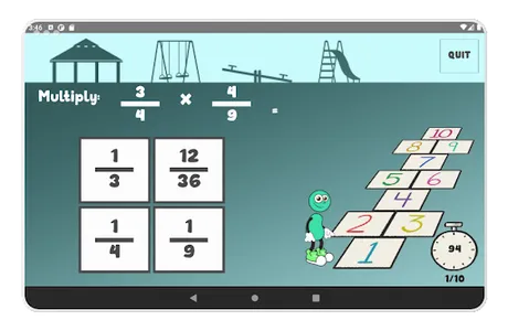 Hopscotch - Multiply Fractions screenshot 8