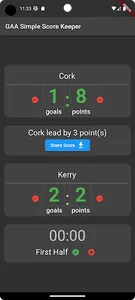 GAA Simple Score Keeper screenshot 0