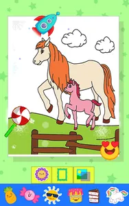how to draw and coloring horse screenshot 2