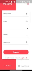Go Runn - Vendor App screenshot 1