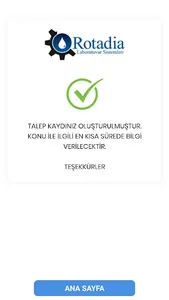 Rotadia Arıza Talep Sistemi screenshot 2