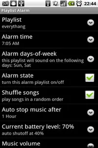 Playlist Alarm screenshot 0