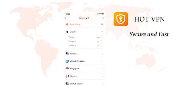 Hot VPN- Secure and Fast VPN screenshot 5