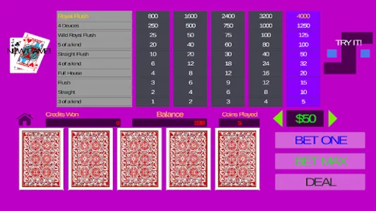 Video Poker - Deuces Wild screenshot 0