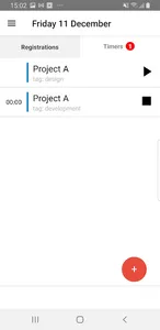 Timy - Hour registration screenshot 1