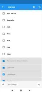Simple shopping list screenshot 1