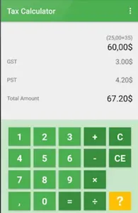 Canada Tax Calculator screenshot 2