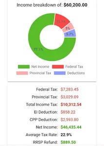 Canada Tax Calculator screenshot 9