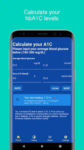 A1C Calculator - Blood Sugar T screenshot 6