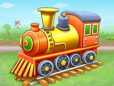 Kids Train Game: Build Station screenshot 16