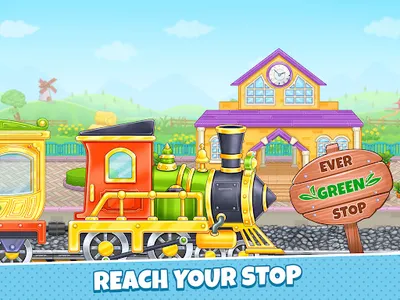 Kids Train Game: Build Station screenshot 22