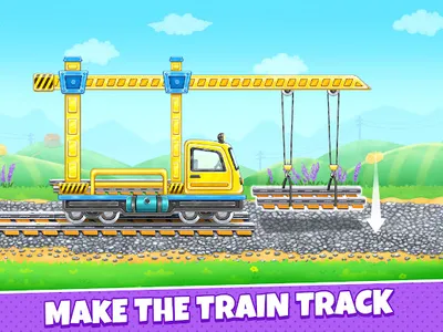 Kids Train Game: Build Station screenshot 23