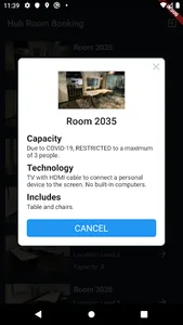Hub Room Booking screenshot 2
