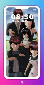 Family Sakura School Wallpaper screenshot 2