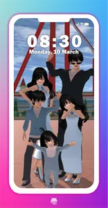 Family Sakura School Wallpaper screenshot 5