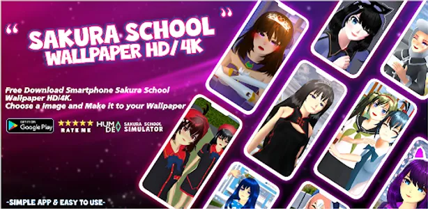 Rina Sakura School Wallpaper screenshot 0