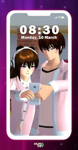 Rina Sakura School Wallpaper screenshot 1