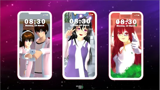 Rina Sakura School Wallpaper screenshot 14
