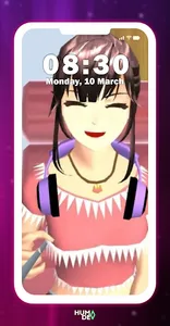 Rina Sakura School Wallpaper screenshot 4