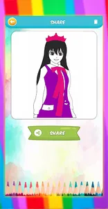 Sakura School Coloring Book screenshot 13
