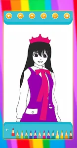 Sakura School Coloring Book screenshot 2