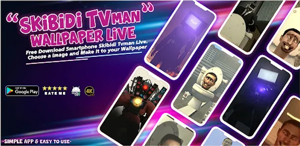 Skibidi TVman Wallpaper Live screenshot 0