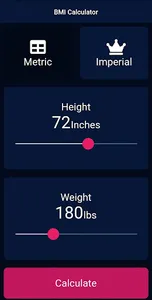 BMI Calculator screenshot 1