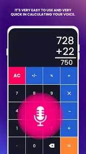 Voice Calculator - Speak to Ca screenshot 1