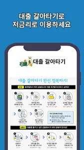 모바일 대출갈아타기 대환대출 방법 screenshot 0